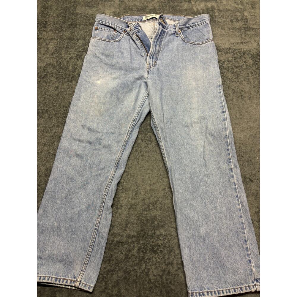 Levi's 505 Regular Fit Straight Leg Denim Blue Jeans Size 38x29